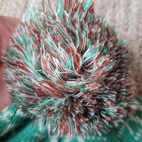 Brooks Run Merry Snowmen Knit Pom Pom Beanie Toque Hat Adult Unisex - Picture 5 of 14